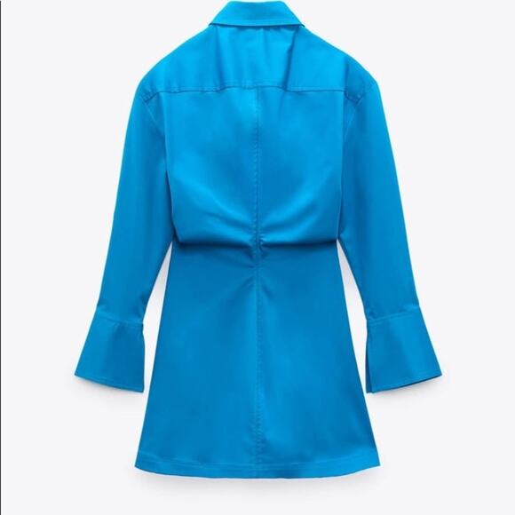 ZARA BLOGGER FAVORITE COTTON SHIRT DRESS - Picture 16 of 16